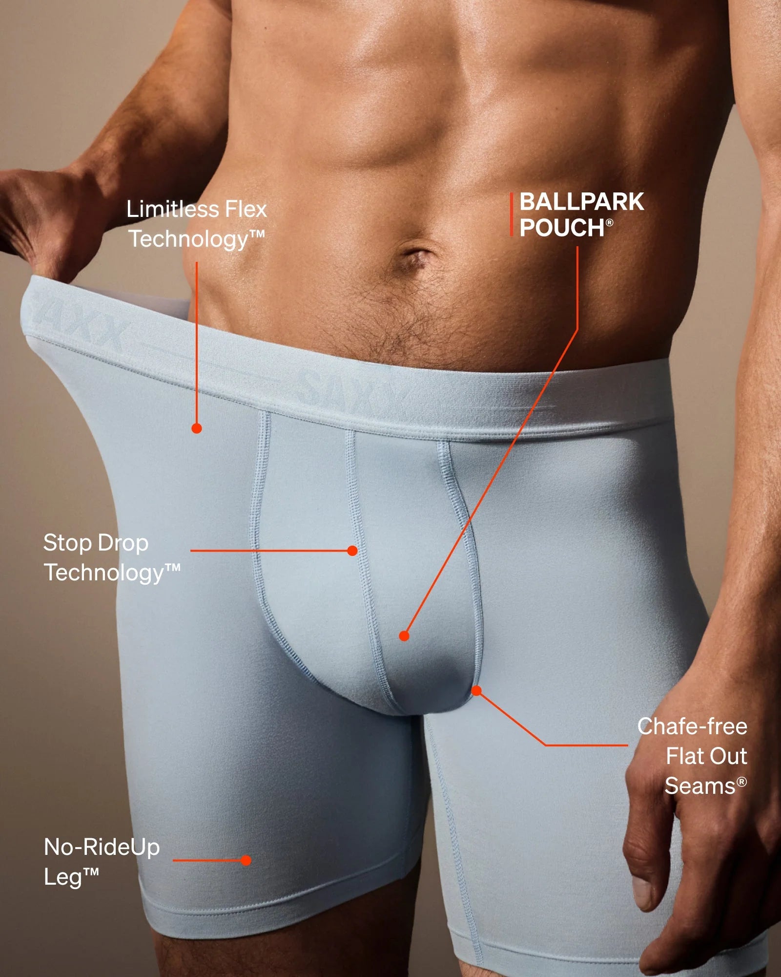 Saxx Smooth Luxe Micro Modal Boxer Brief - Blue Fog