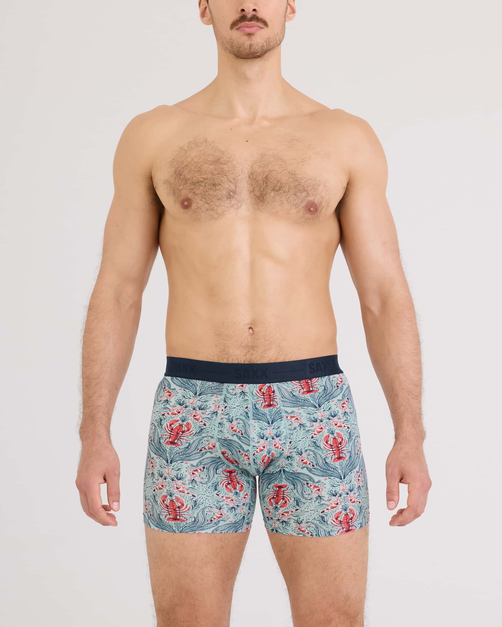 Saxx Smooth Luxe Modal Boxer Brief - Lobster Flourish