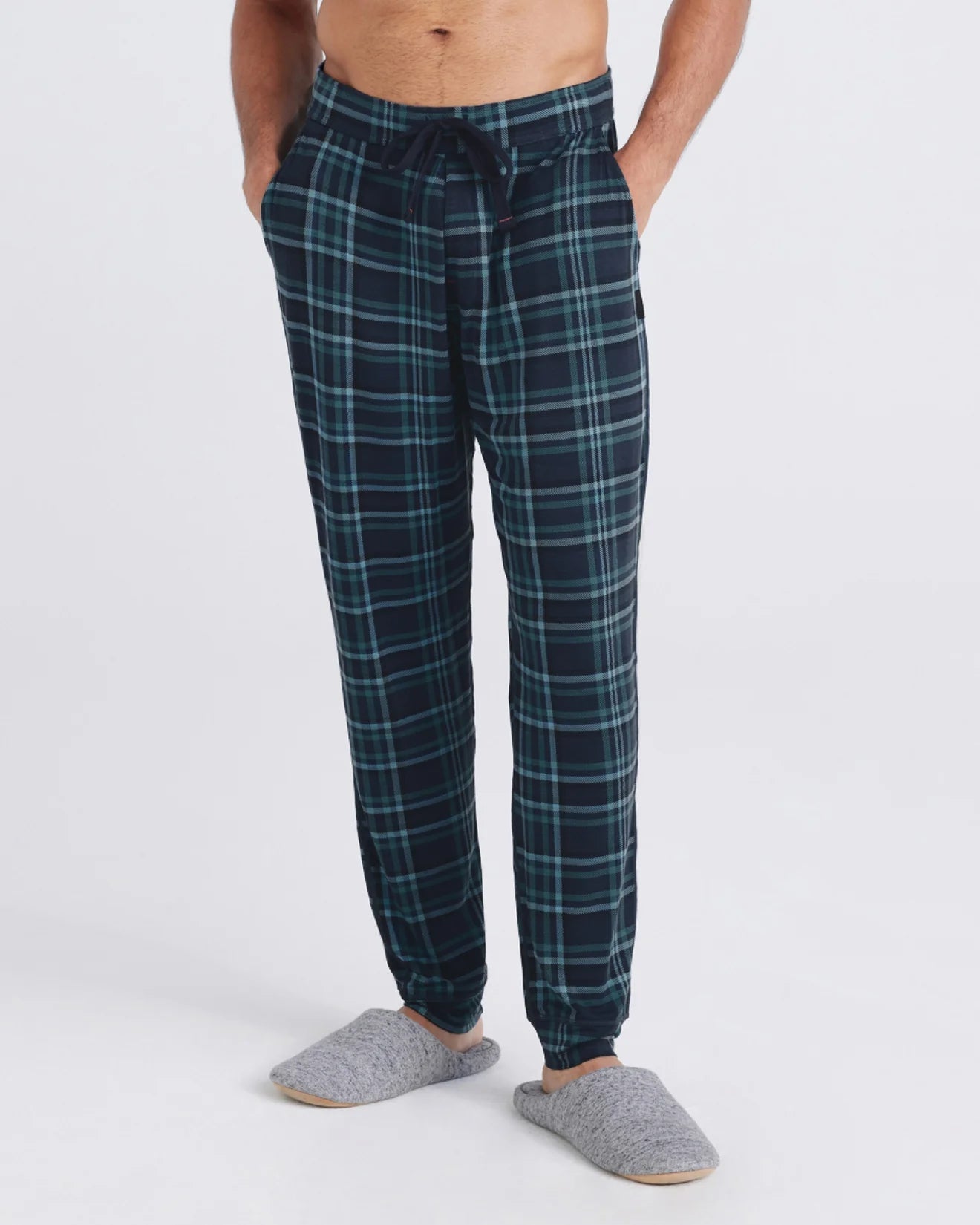 Saxx Snooze Pant - Flannel Plaid/Dark Denim Mens - Other Mens - Apparel by Saxx | Grace the Boutique