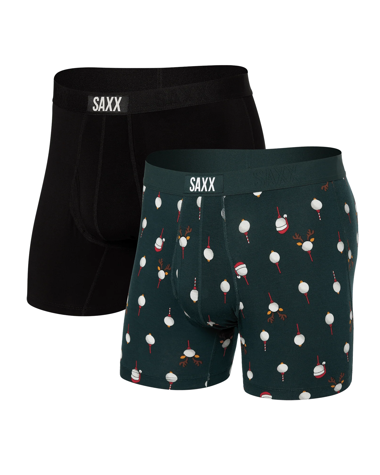 Saxx Ultra Boxer Brief 2 Pack - Christmas Tee/Blk Mens - Saxx by Saxx | Grace the Boutique