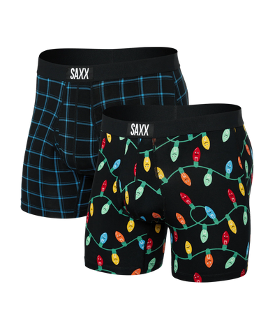 Saxx Ultra Boxer Brief 2 Pack - Getta Watt/Windowpane Mens - Saxx by Saxx | Grace the Boutique