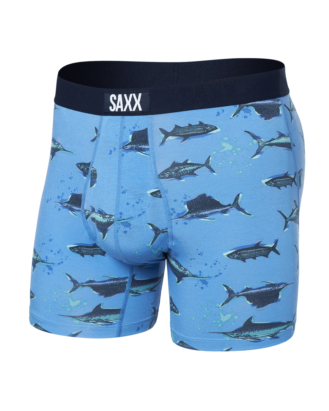 Saxx Ultra Boxer Brief - Fish On - Sail Blue Mens - Saxx by Saxx | Grace the Boutique