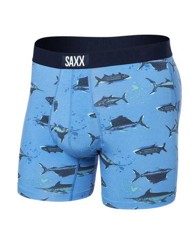 Saxx Ultra Boxer Brief - Fish On - Sail Blue Mens - Saxx by Saxx | Grace the Boutique