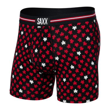 Saxx Vibe Boxer Brief - Maple Leaf - Black Unclassified by Saxx | Grace the Boutique