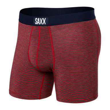 Saxx Vibe Boxer Brief - Mini Stripe - Cherry Mens - Saxx - Vibe by Saxx | Grace the Boutique