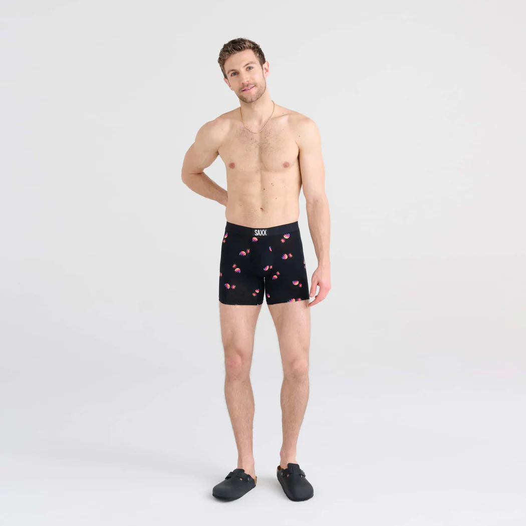 Saxx Vibe Boxer Brief - Sunset Waves - Black Mens - Saxx - Vibe by Saxx | Grace the Boutique