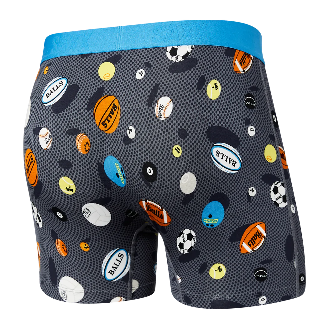 Saxx Vibe Super Soft Boxer Brief - Balls to the Walls Black Men’s - Saxx - Vibe by Saxx | Grace the Boutique