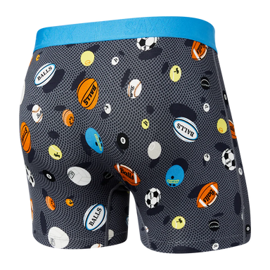 Saxx Vibe Super Soft Boxer Brief - Balls to the Walls Black Men’s - Saxx - Vibe by Saxx | Grace the Boutique