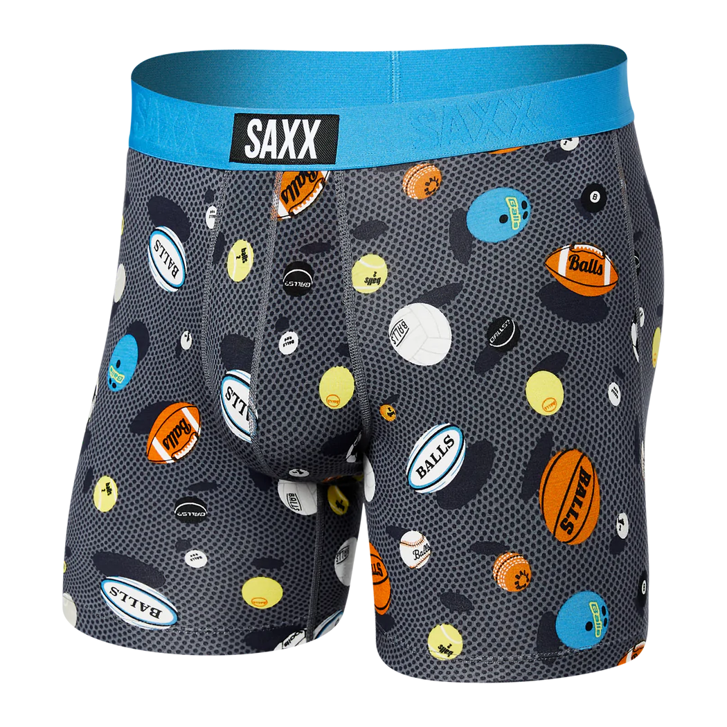 Saxx Vibe Super Soft Boxer Brief - Balls to the Walls Black Men’s - Saxx - Vibe by Saxx | Grace the Boutique