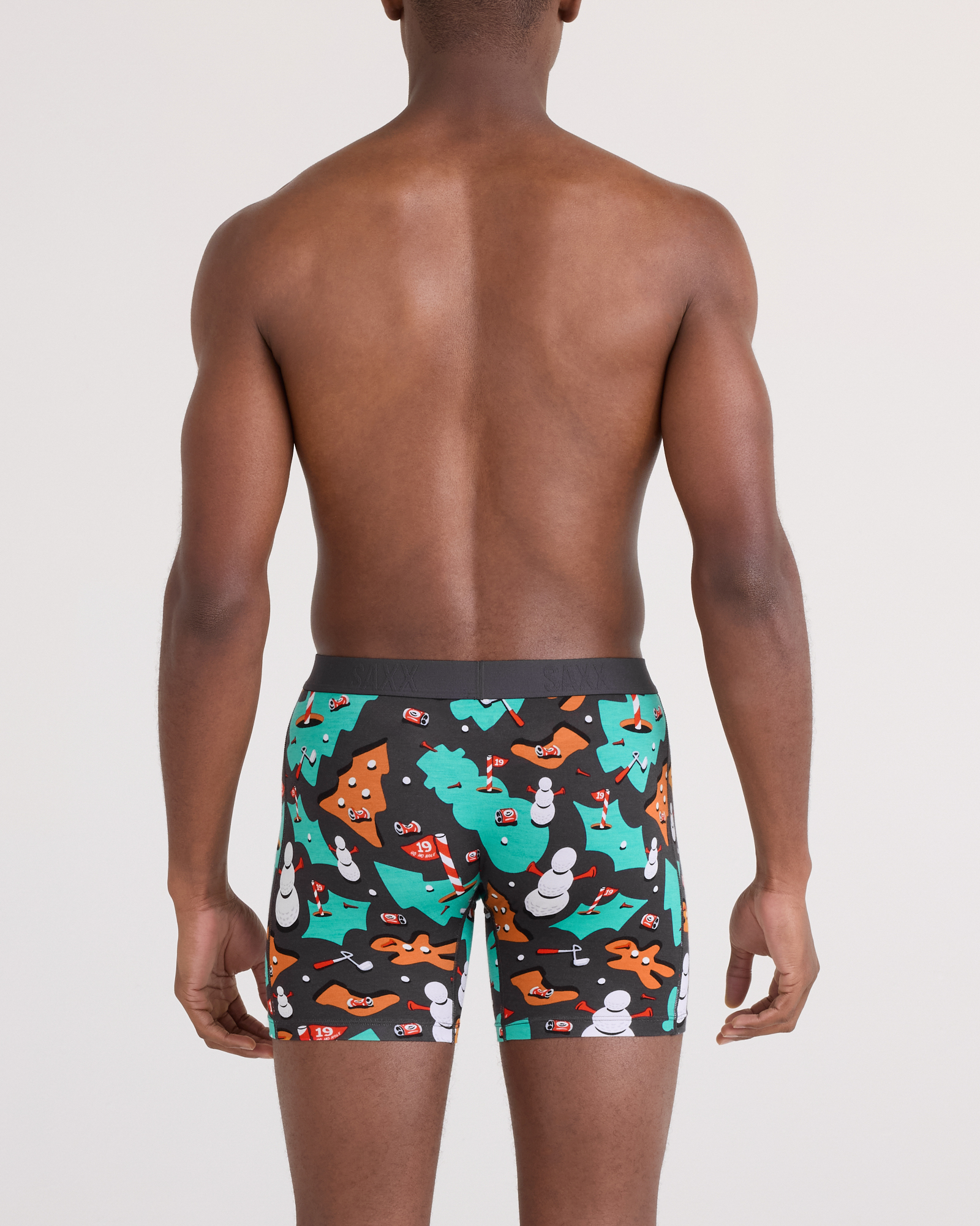 Saxx Vibe Xtra Boxer Brief Fly - 19th Hole-idays Black