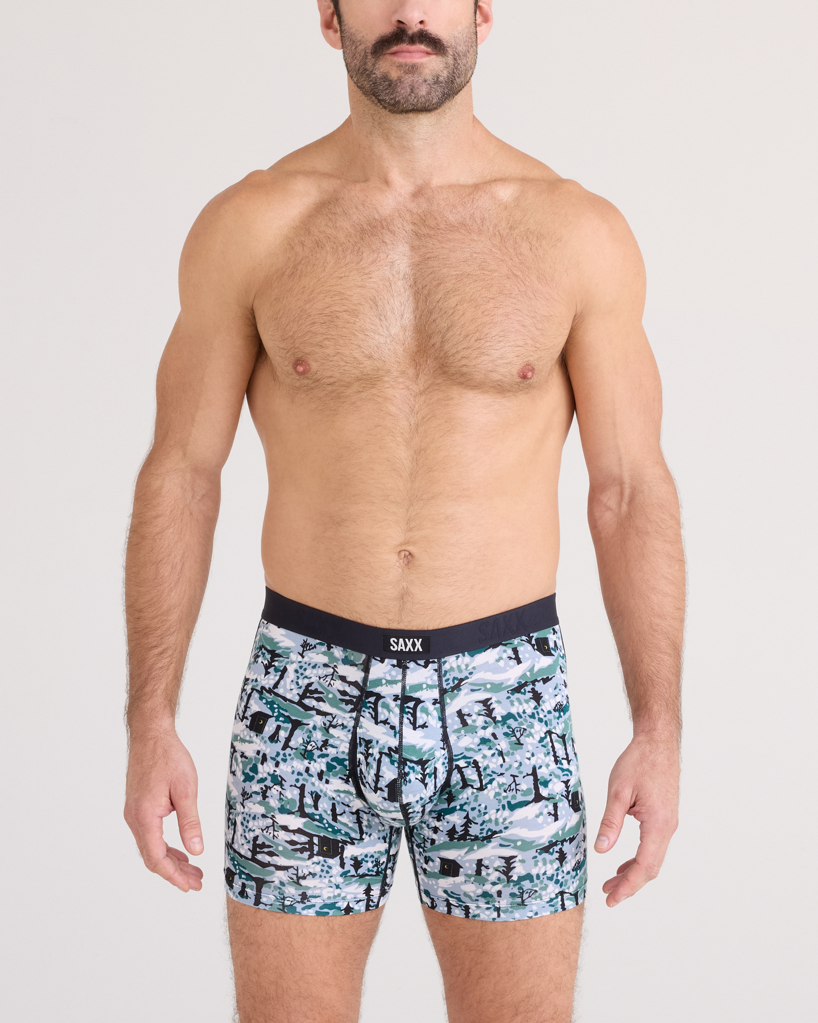 Saxx Vibe Xtra Boxer Brief Fly 2 Pack - Snow Shadow Black