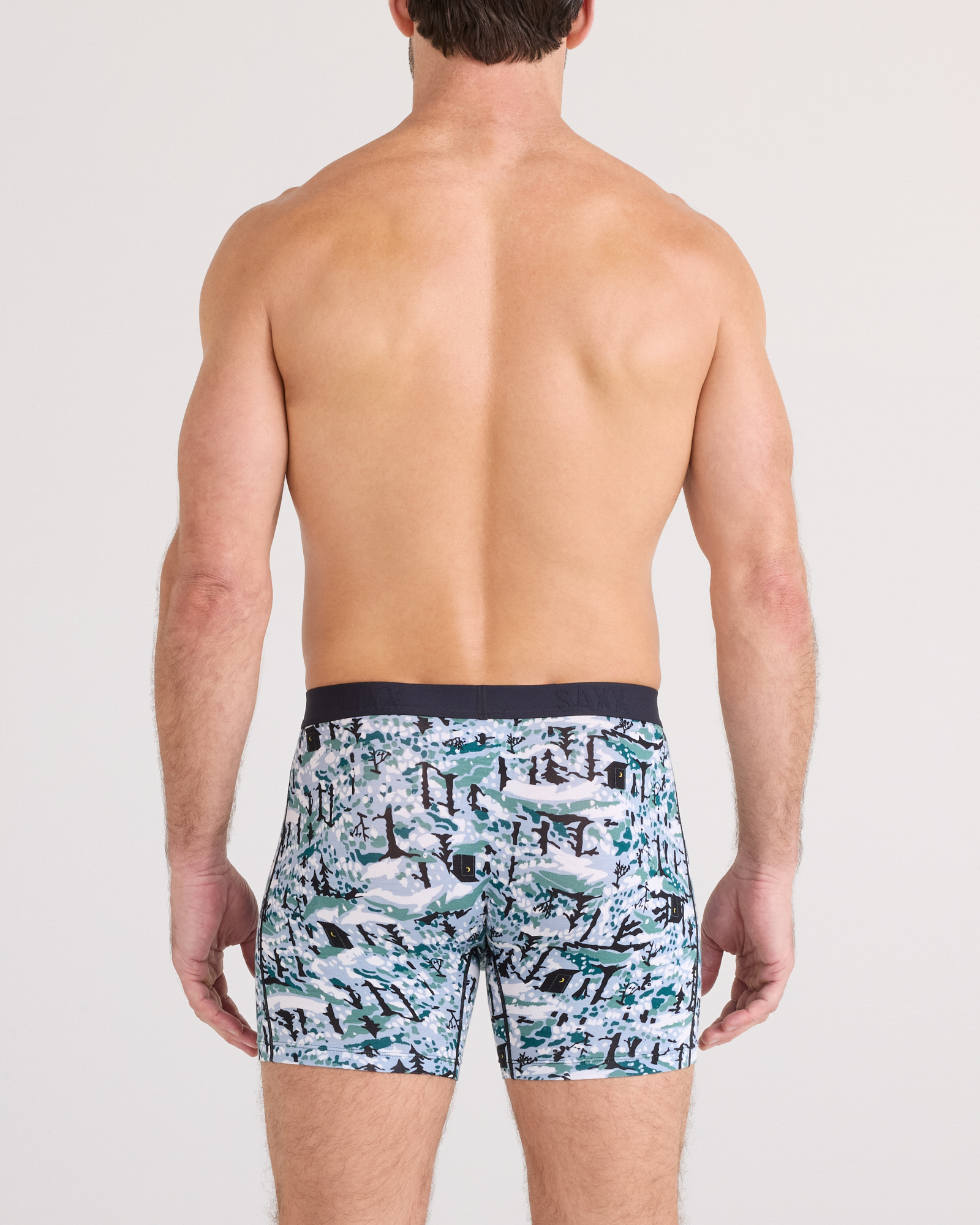 Saxx Vibe Xtra Boxer Brief Fly 2 Pack - Snow Shadow Black