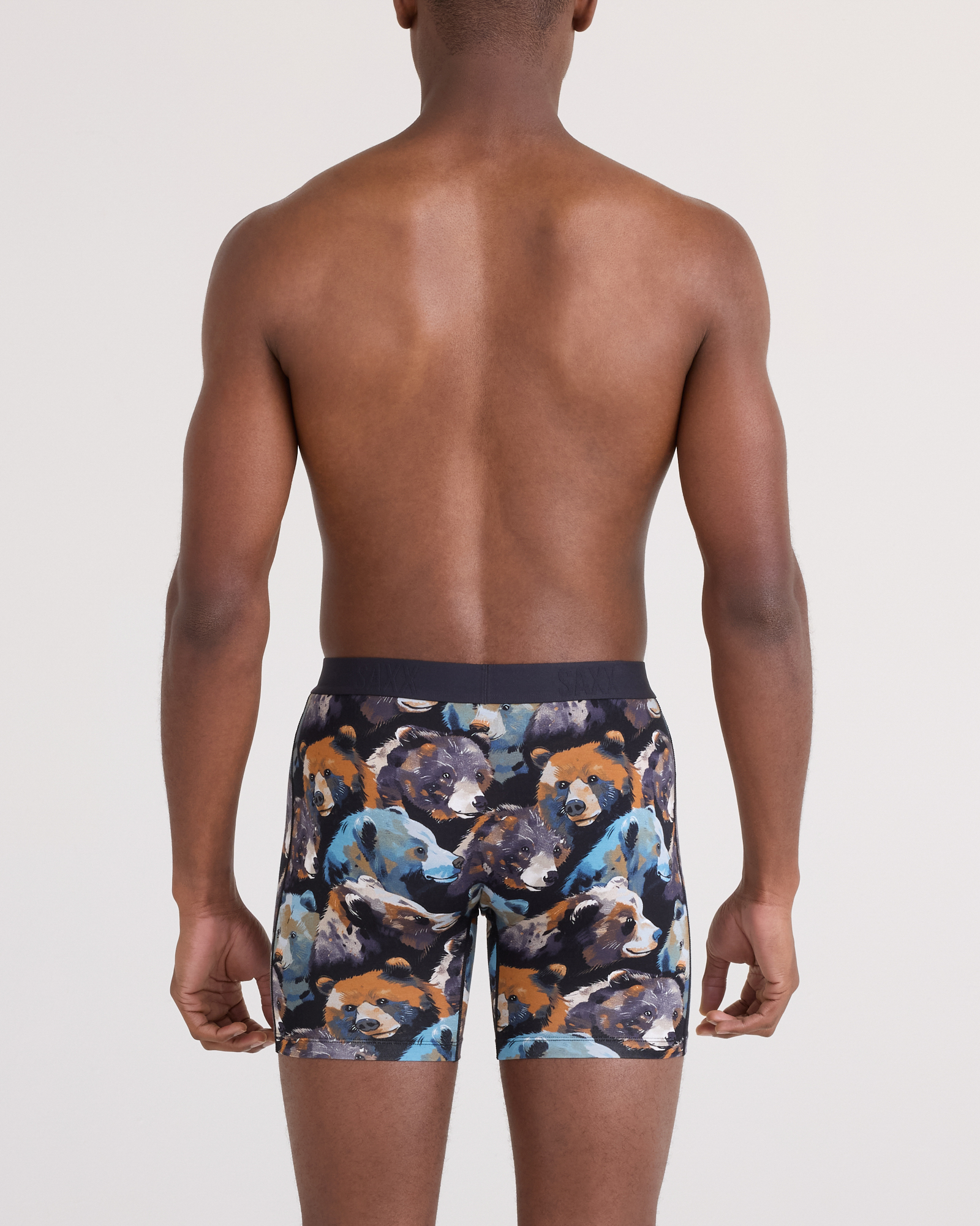 Saxx Vibe Xtra Boxer Brief Fly - Beartastic Black