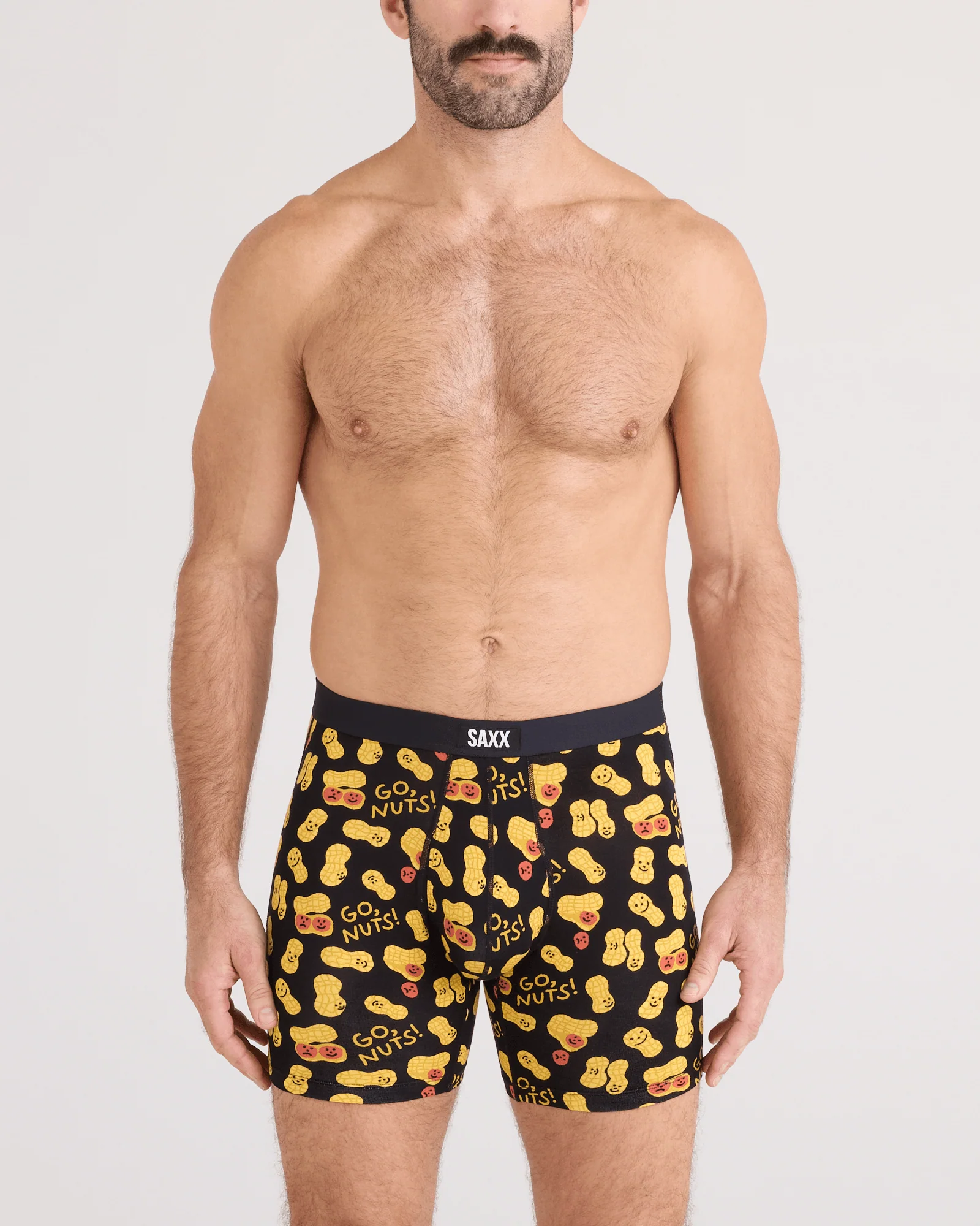 Saxx Vibe Xtra Boxer Brief Fly - Go Nuts Black