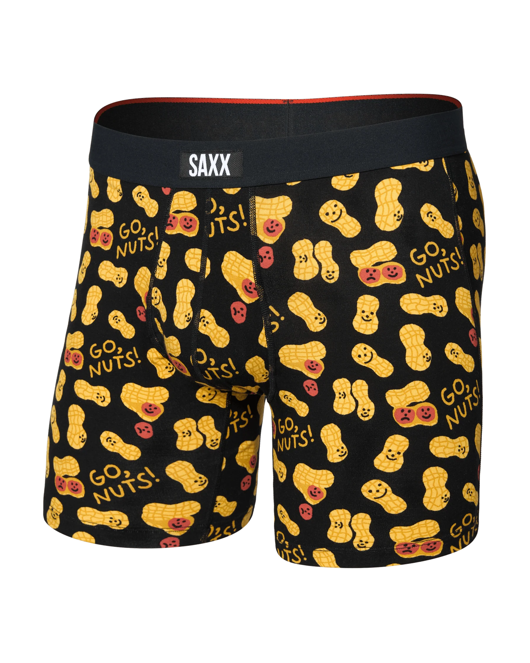Saxx Vibe Xtra Boxer Brief Fly - Go Nuts Black