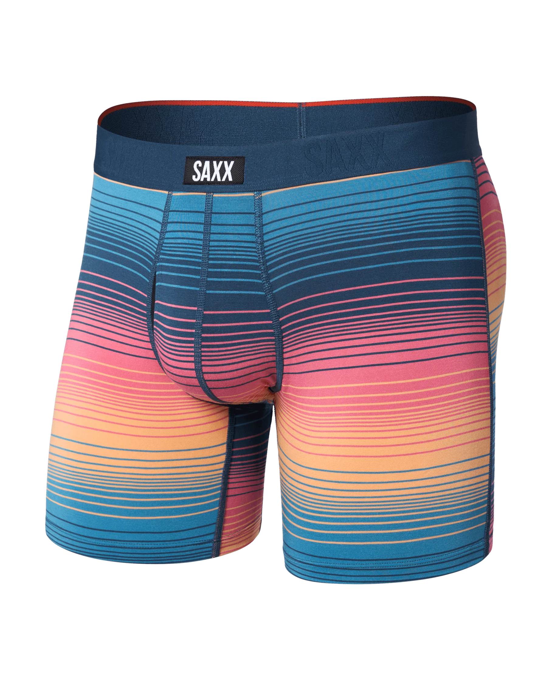 Saxx Vibe Xtra Boxer Brief Fly - Hazy Stripe