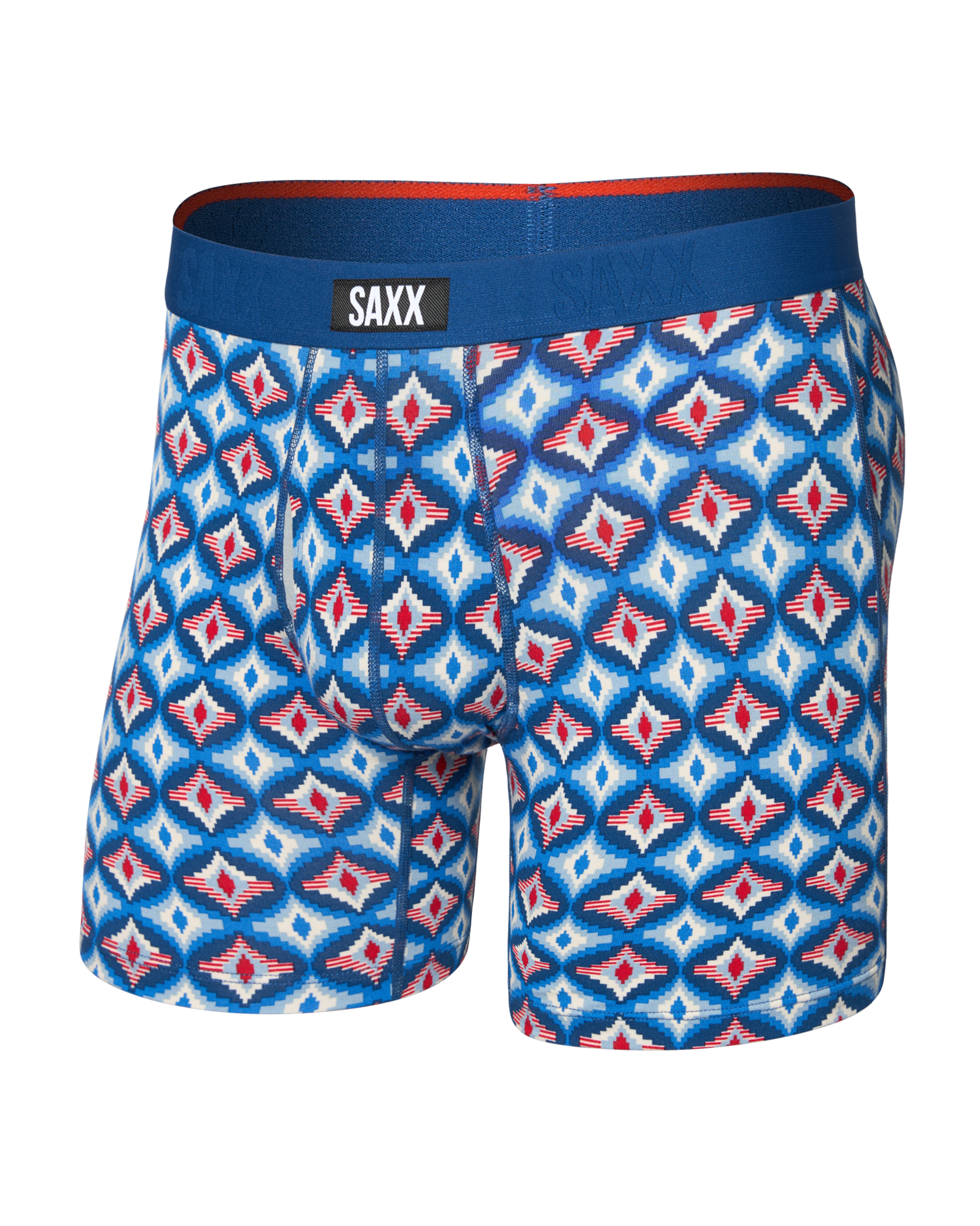 Saxx Vibe Xtra Boxer Brief Fly - Lo-Tech Foulard Blue