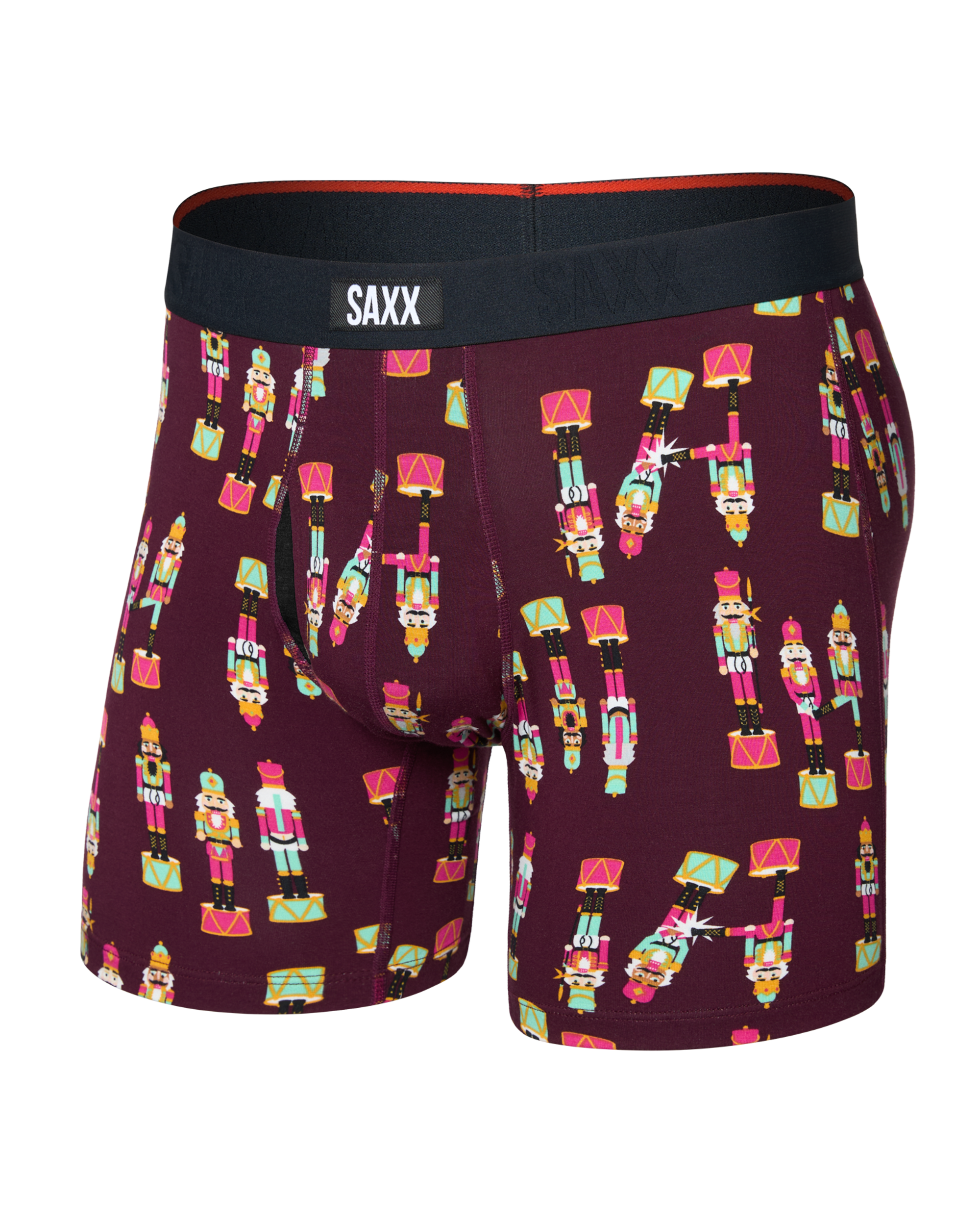 Saxx Vibe Xtra Boxer Brief Fly - Nutcracker 25 Maroon