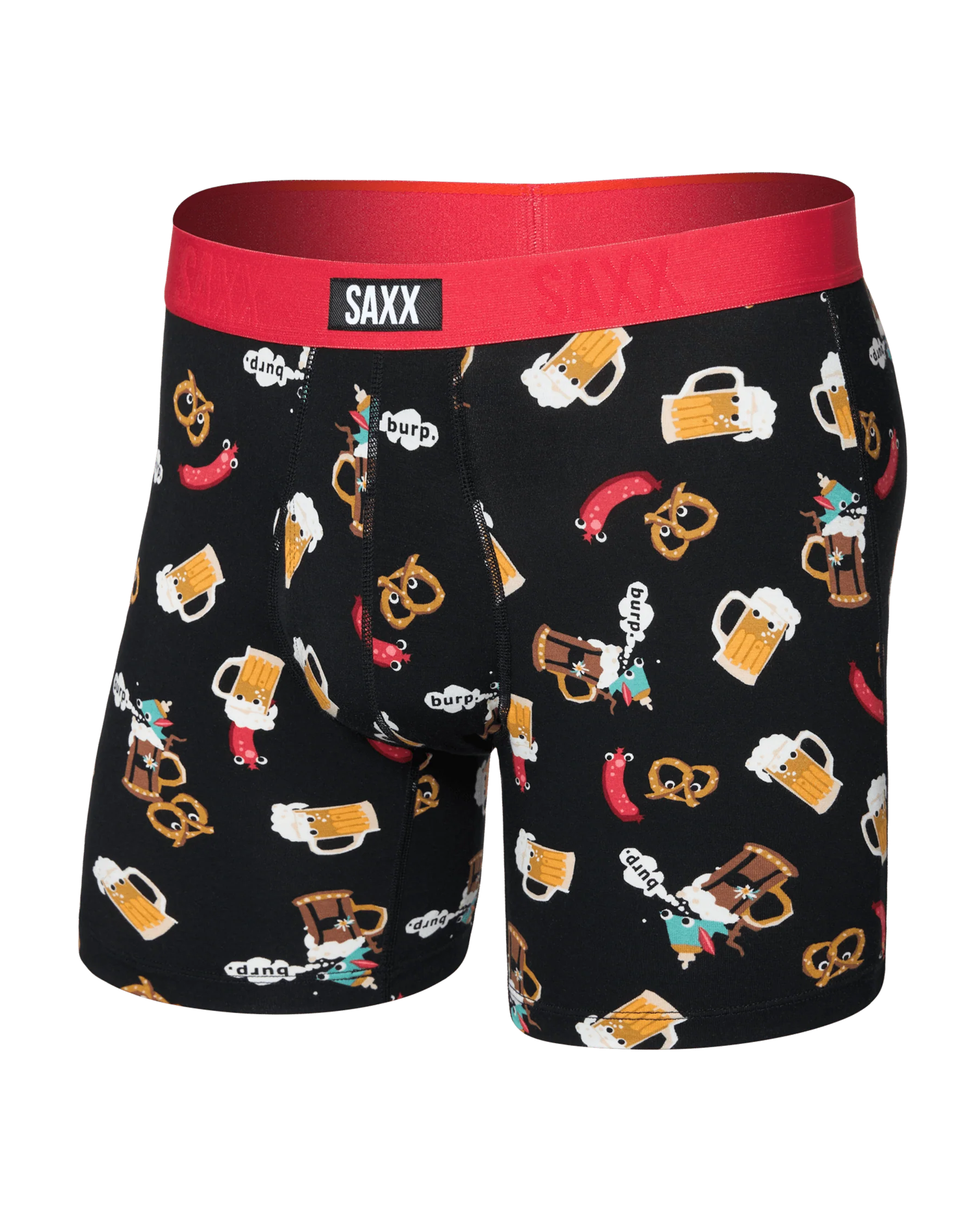 Saxx Vibe Xtra Boxer Brief Fly - Oktober Brats Black