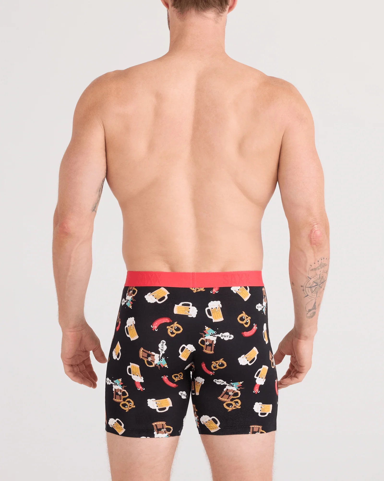 Saxx Vibe Xtra Boxer Brief Fly - Oktober Brats Black