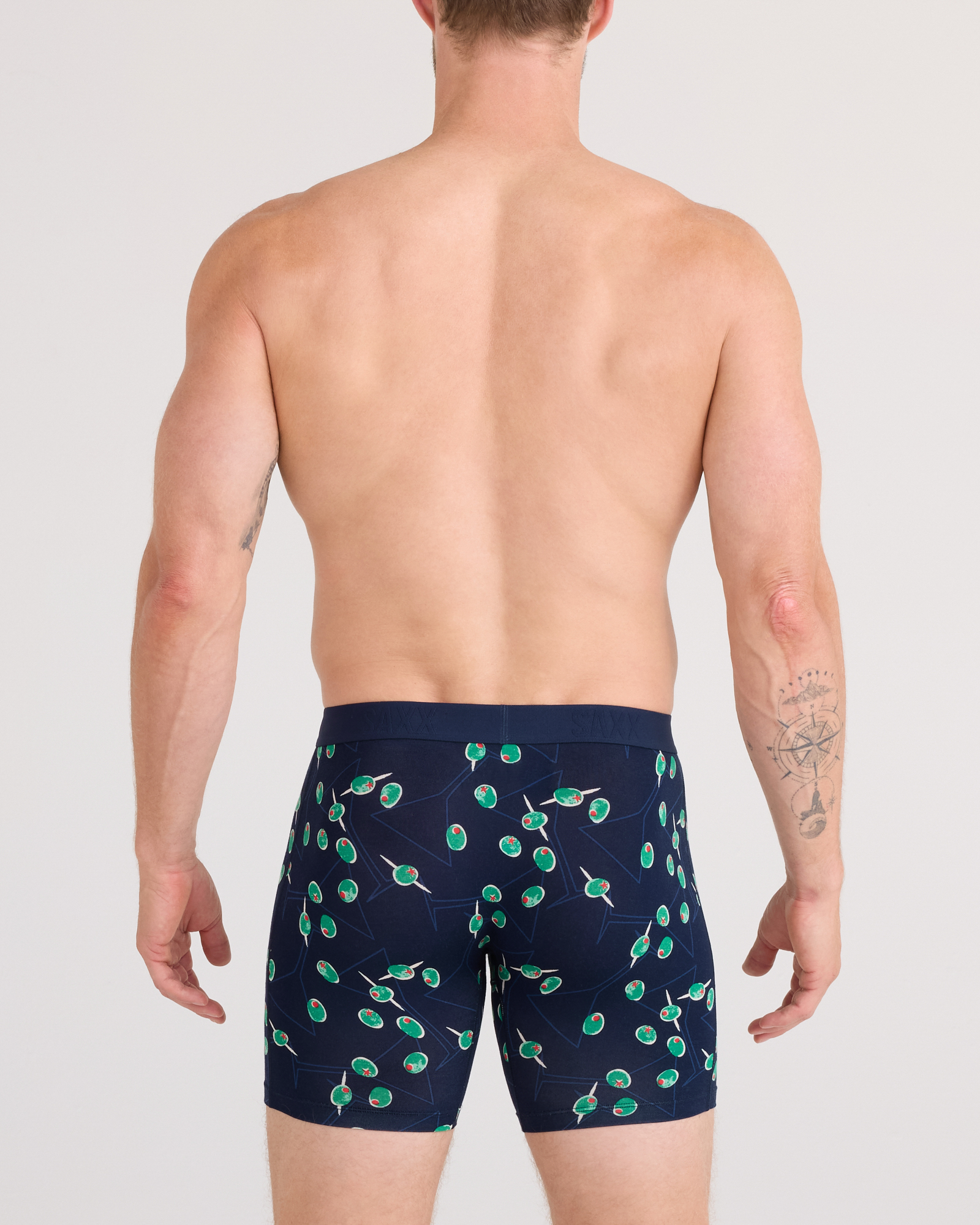Saxx Vibe Xtra Boxer Brief Fly - Olive You Maritime