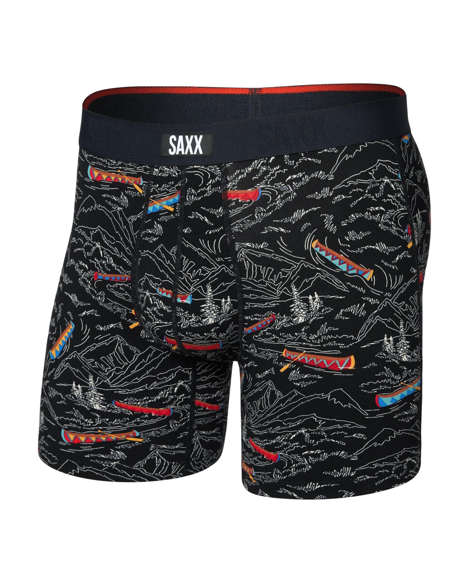 Saxx Vibe Xtra Boxer Brief Fly - Rivers Bend Black