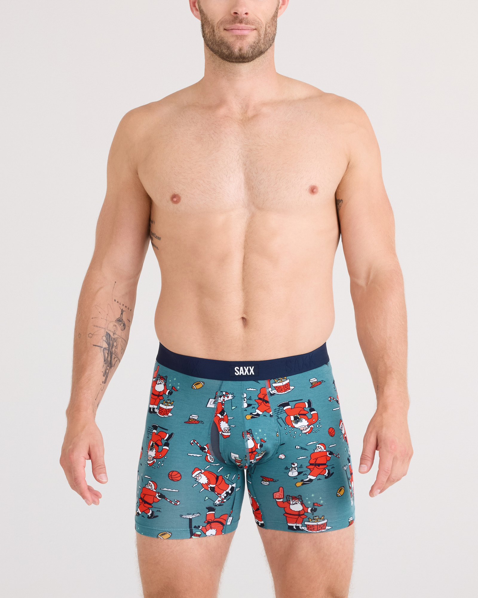 Saxx Vibe Xtra Boxer Brief Fly - Santathalon Seascape