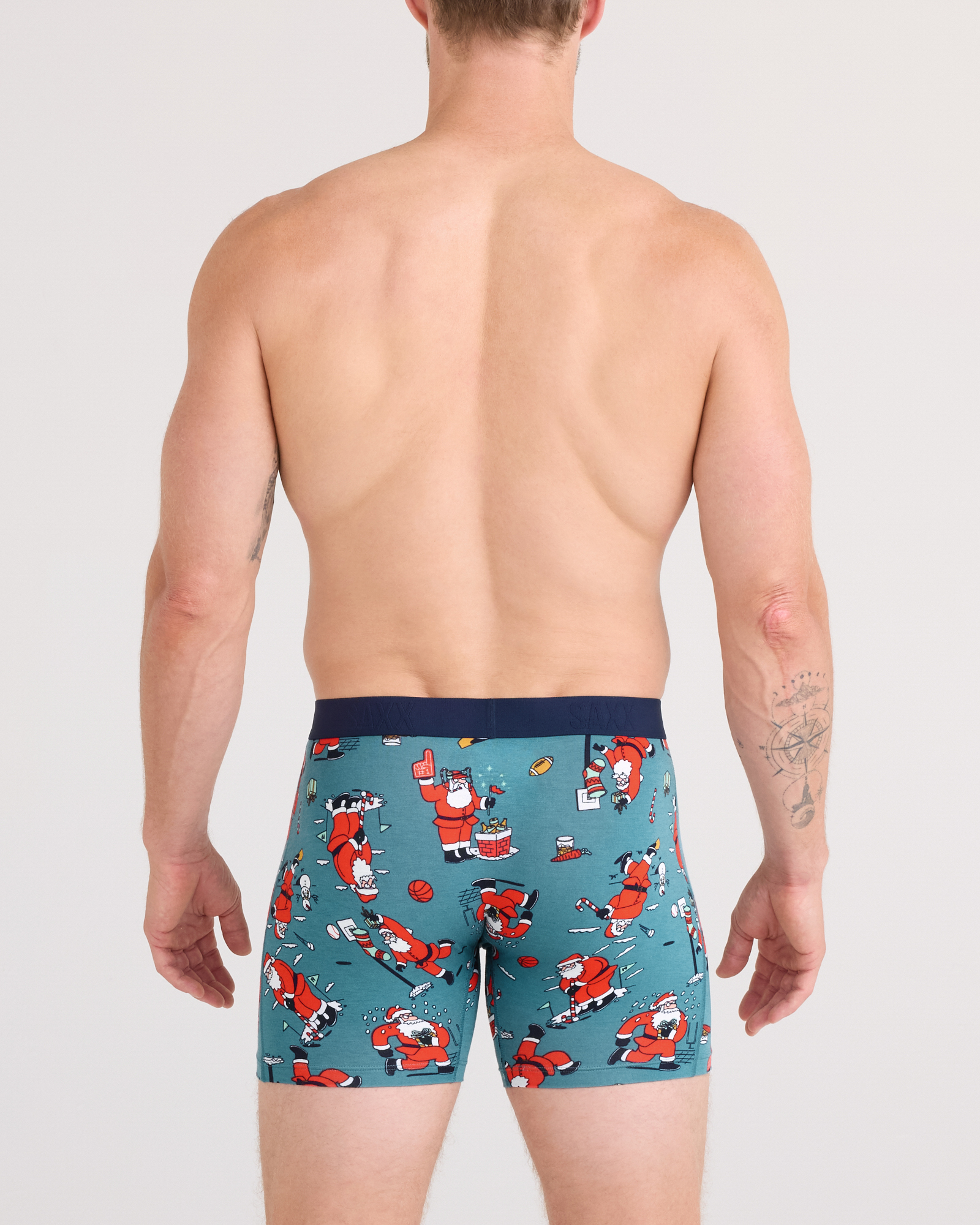 Saxx Vibe Xtra Boxer Brief Fly - Santathalon Seascape