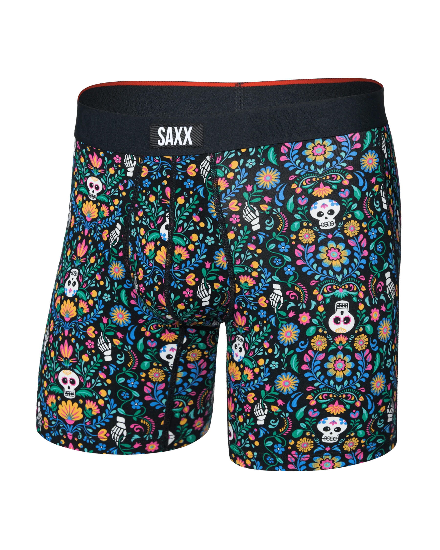 Saxx Vibe Xtra Boxer Brief Fly - Skull Garden Multi