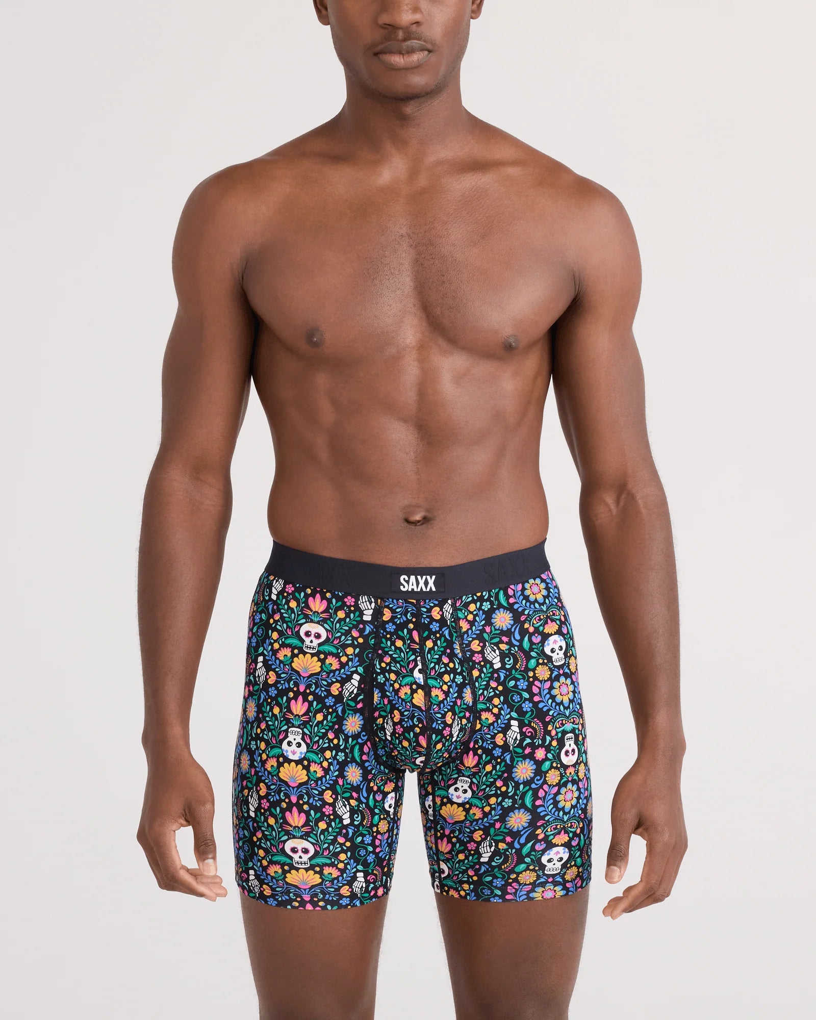 Saxx Vibe Xtra Boxer Brief Fly - Skull Garden Multi