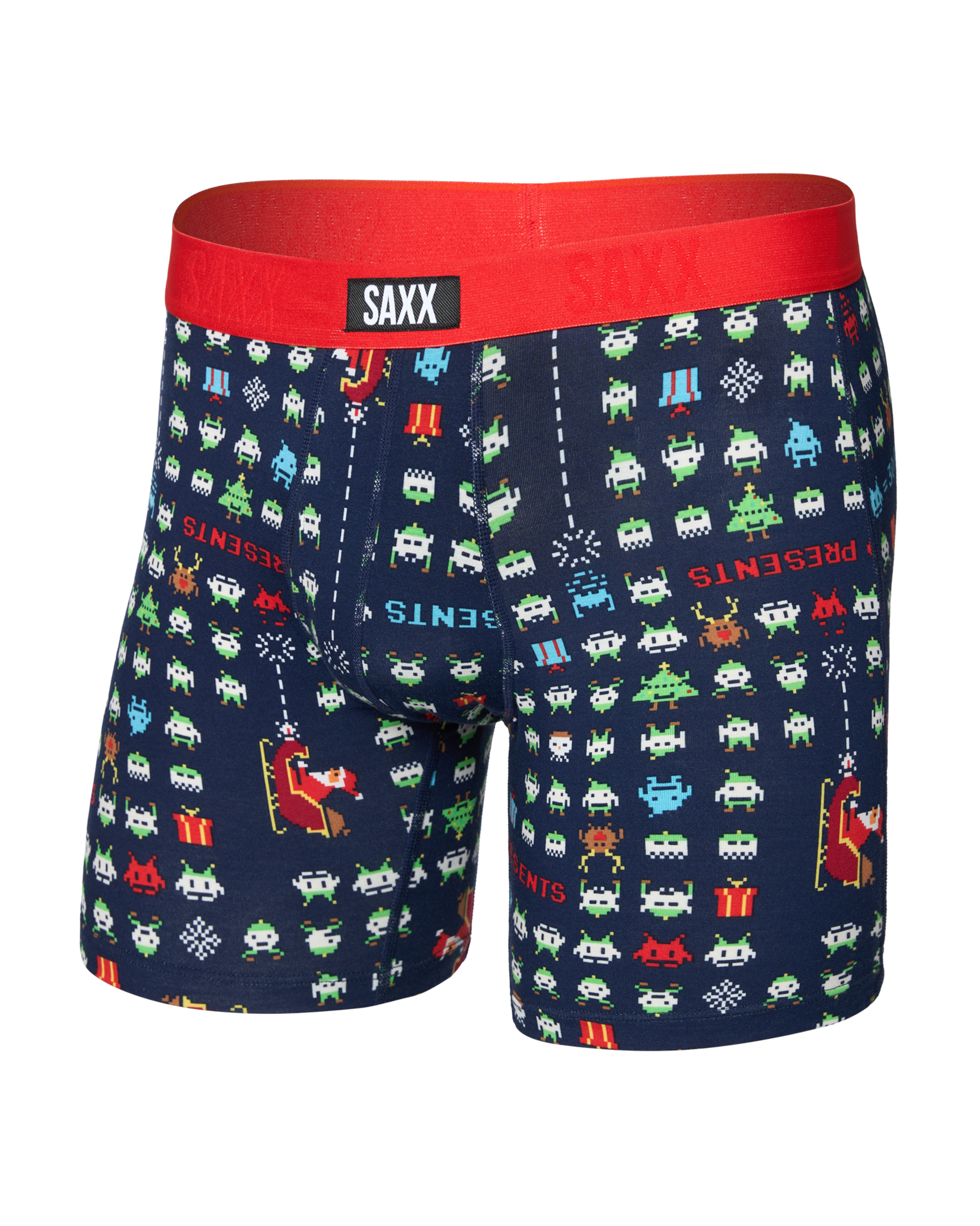 Saxx Vibe Xtra Boxer Brief Fly - Sleigh Invaders Maritime