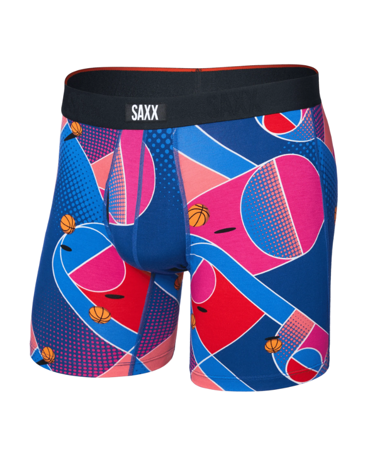 Saxx Vibe Xtra Boxer Brief Fly - Sport Court Multi