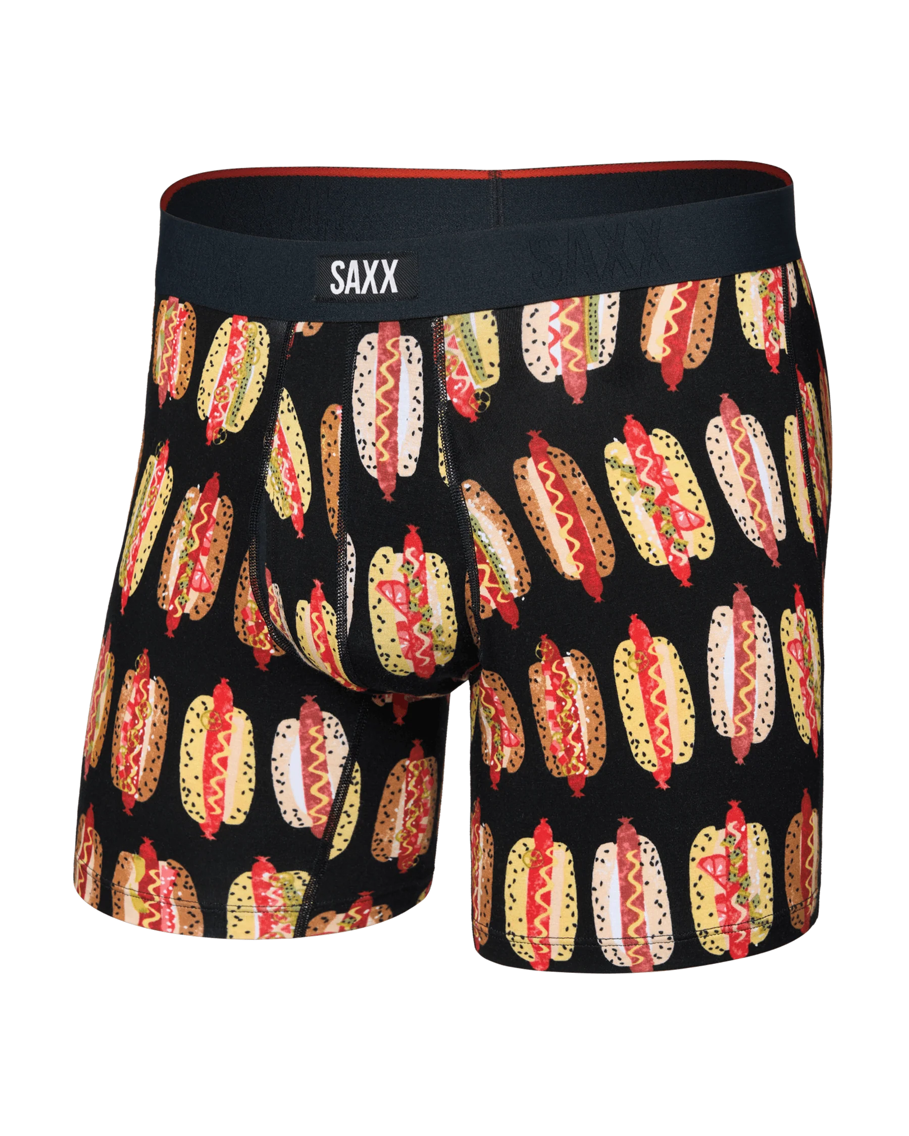 Saxx Vibe Xtra Boxer Brief Fly - Super Dawgs Black