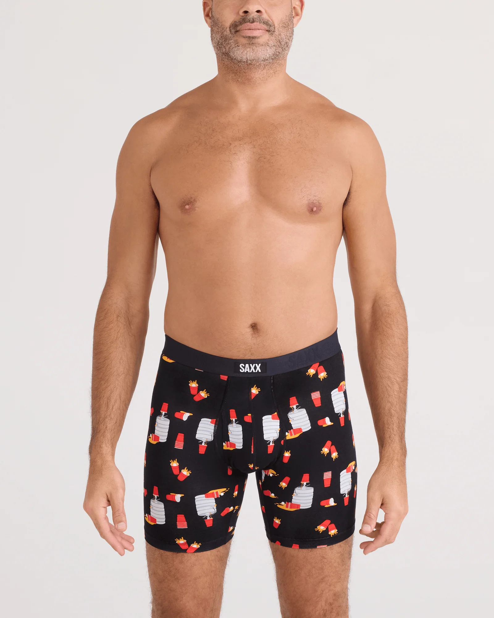 Saxx Vibe Xtra Boxer Brief Fly - Tapped Out Black