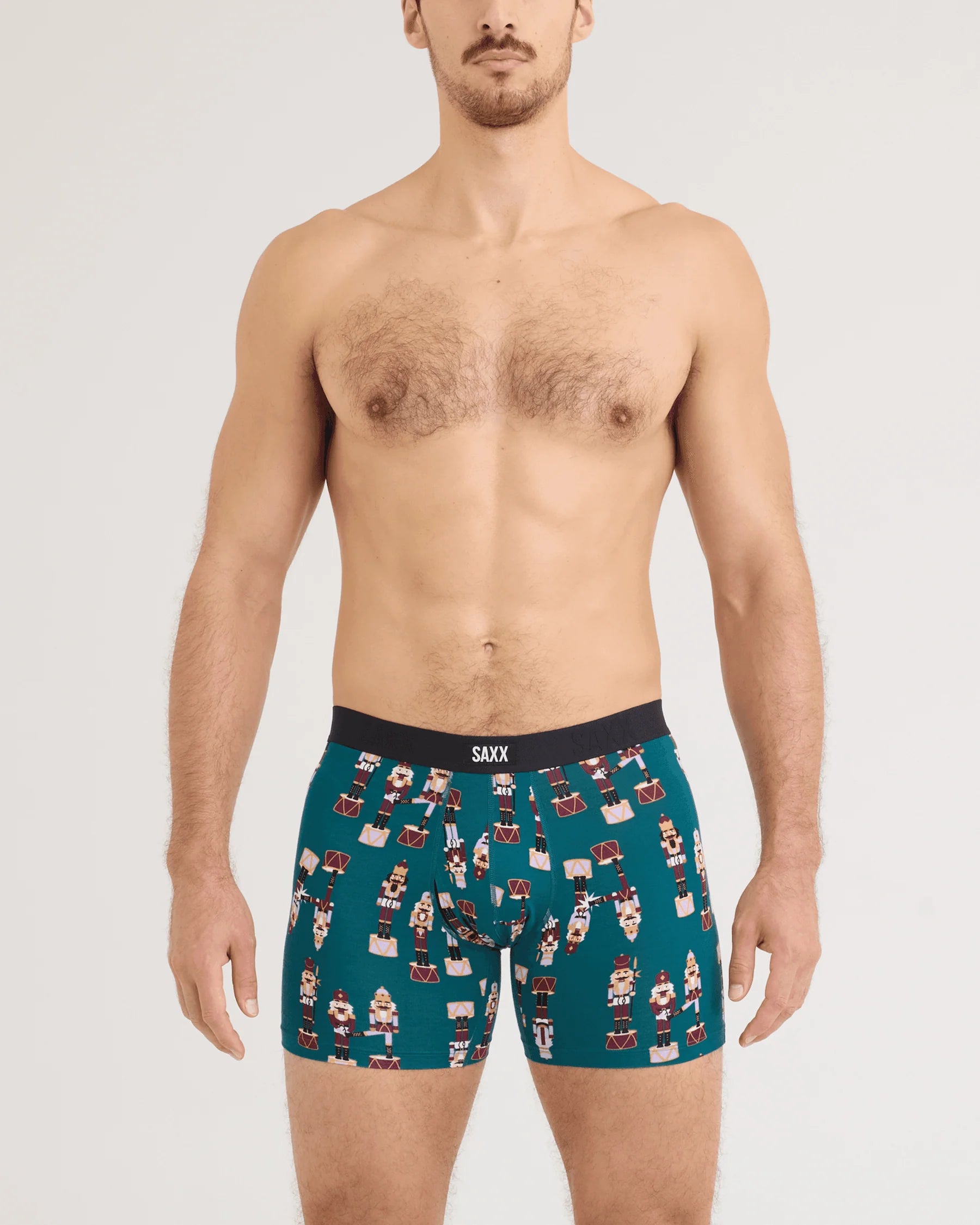 Saxx Vibe Xtra Soft Comfort Boxer Brief Fly 2 Pack - Nutcracker/Blk