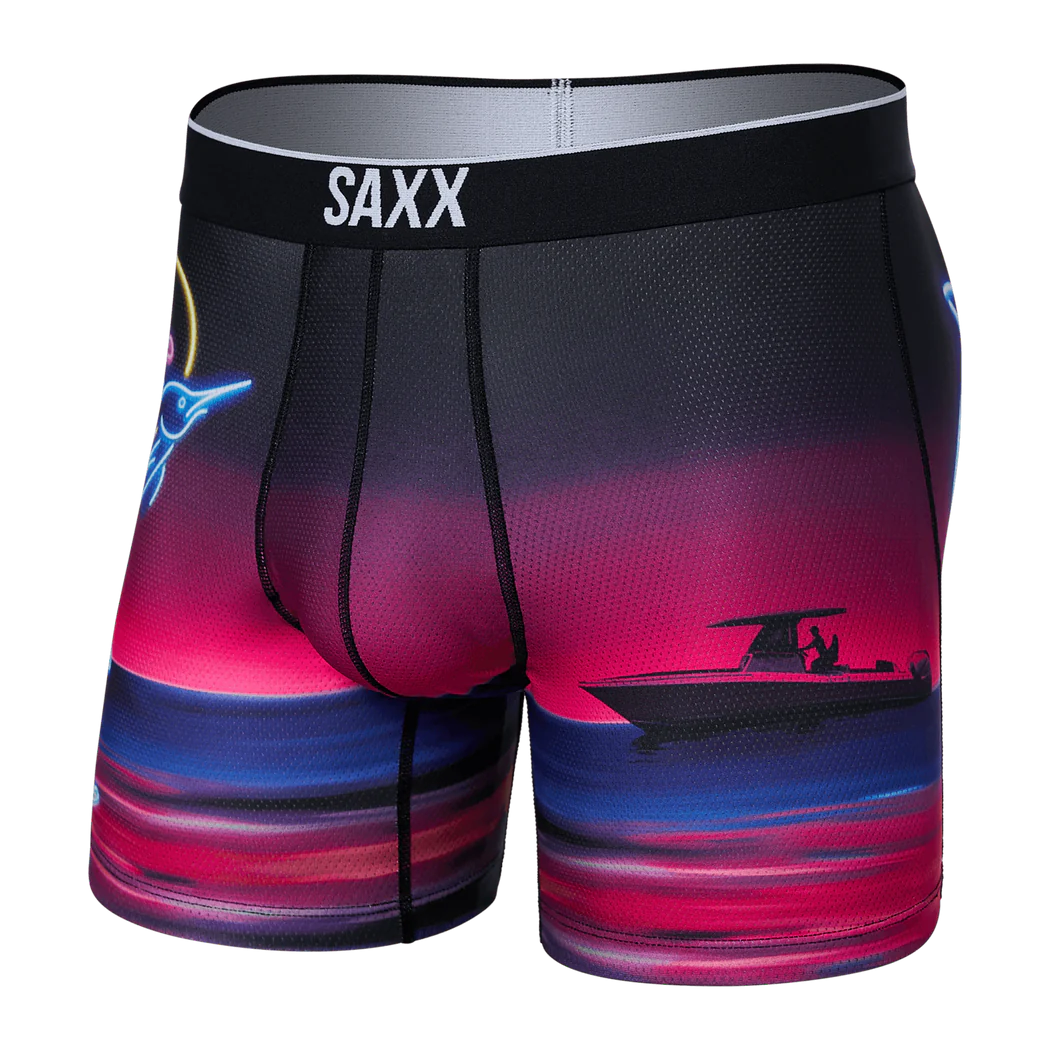 Saxx Volt Boxer Brief - Marlin Sunset - Magenta Mens - Saxx - Volt by Saxx | Grace the Boutique