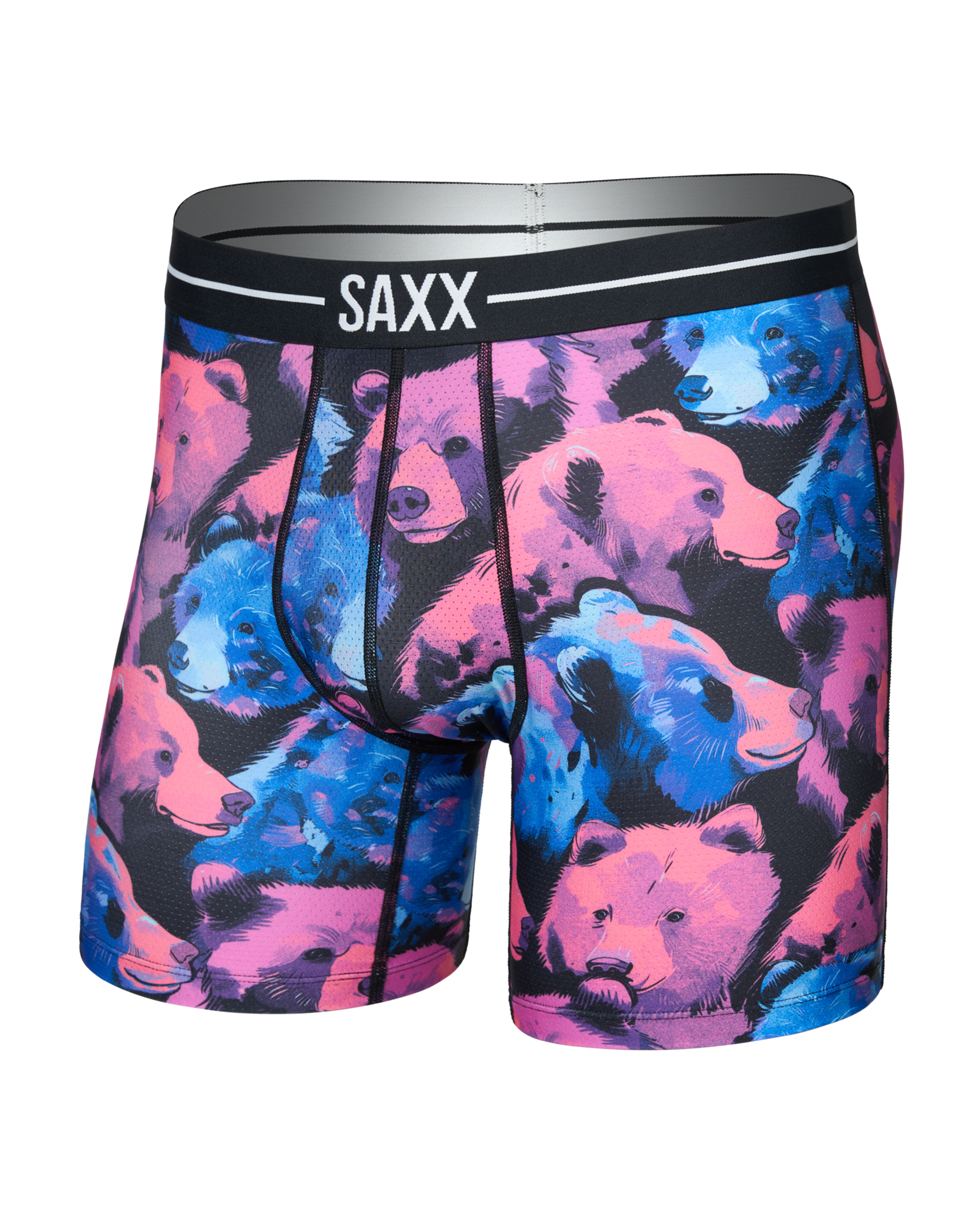 Saxx Volt Breathable Mesh Boxer - Beartastic Multi