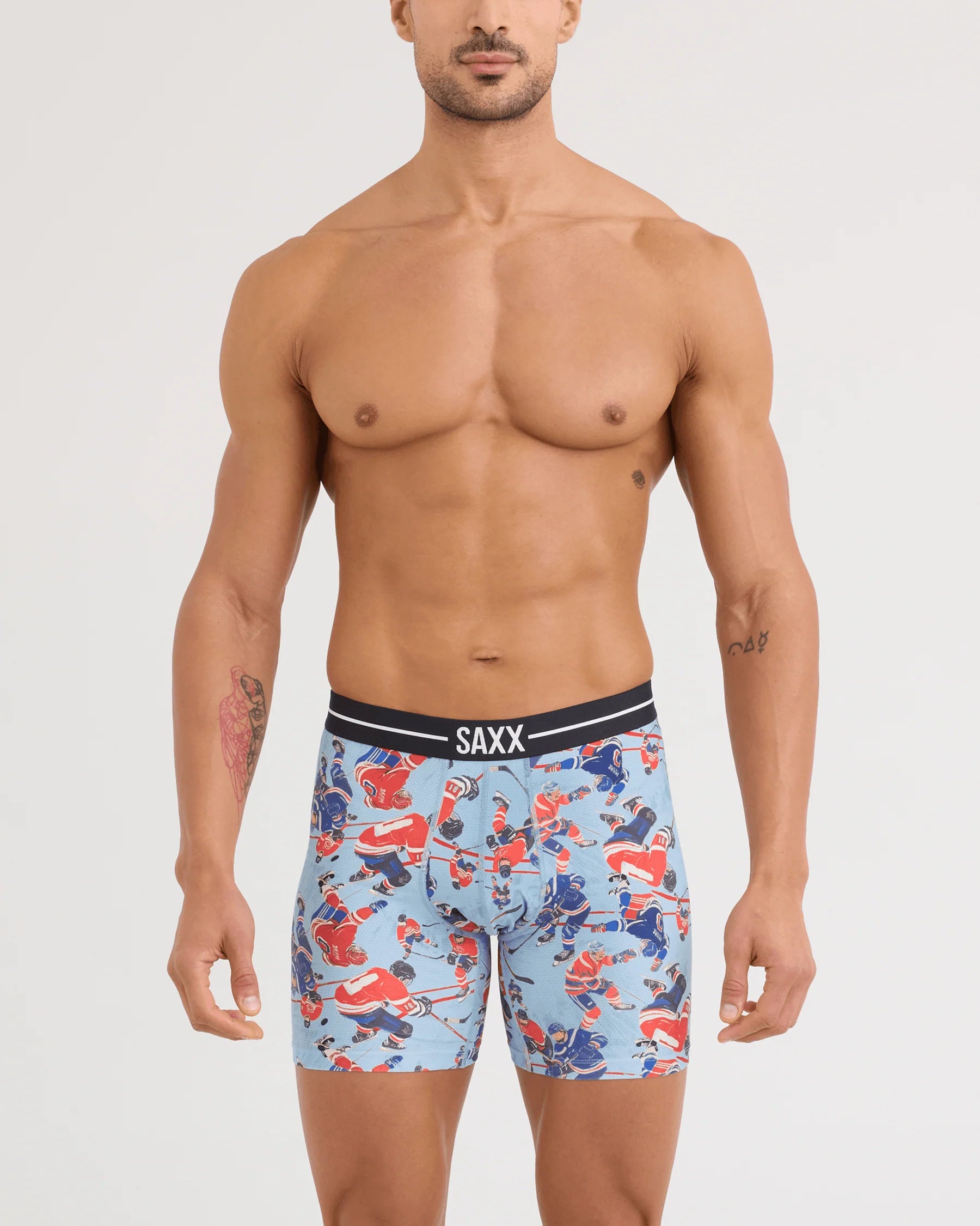 Saxx Volt Breathable Mesh Boxer Brief - Hockey Brawl