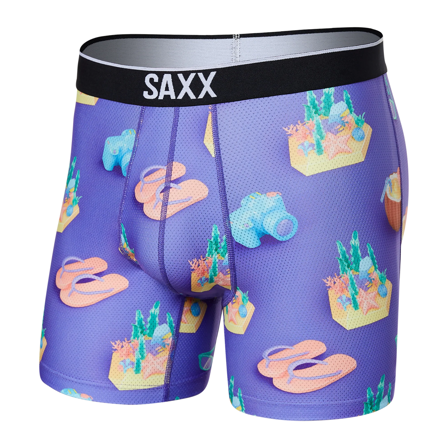 Saxx Volt Breathable Mesh Boxer Brief - Vacation Plans Mens - Saxx - Volt by Saxx | Grace the Boutique