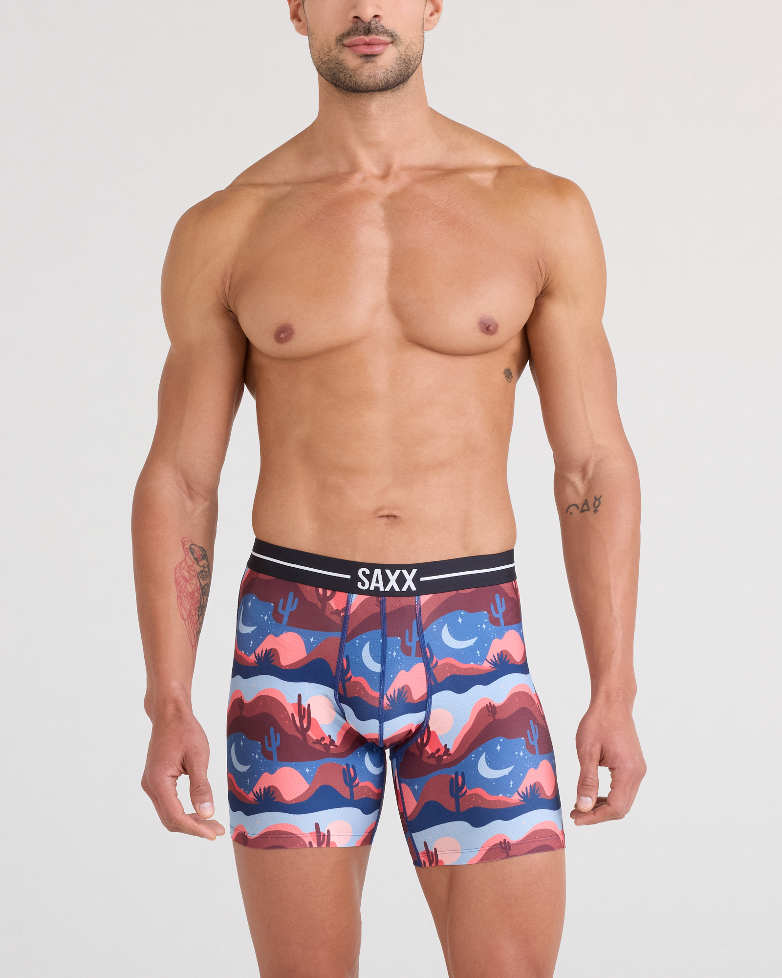 Saxx Volt Breathable Mesh Boxer - Canyon Daze Red Clay