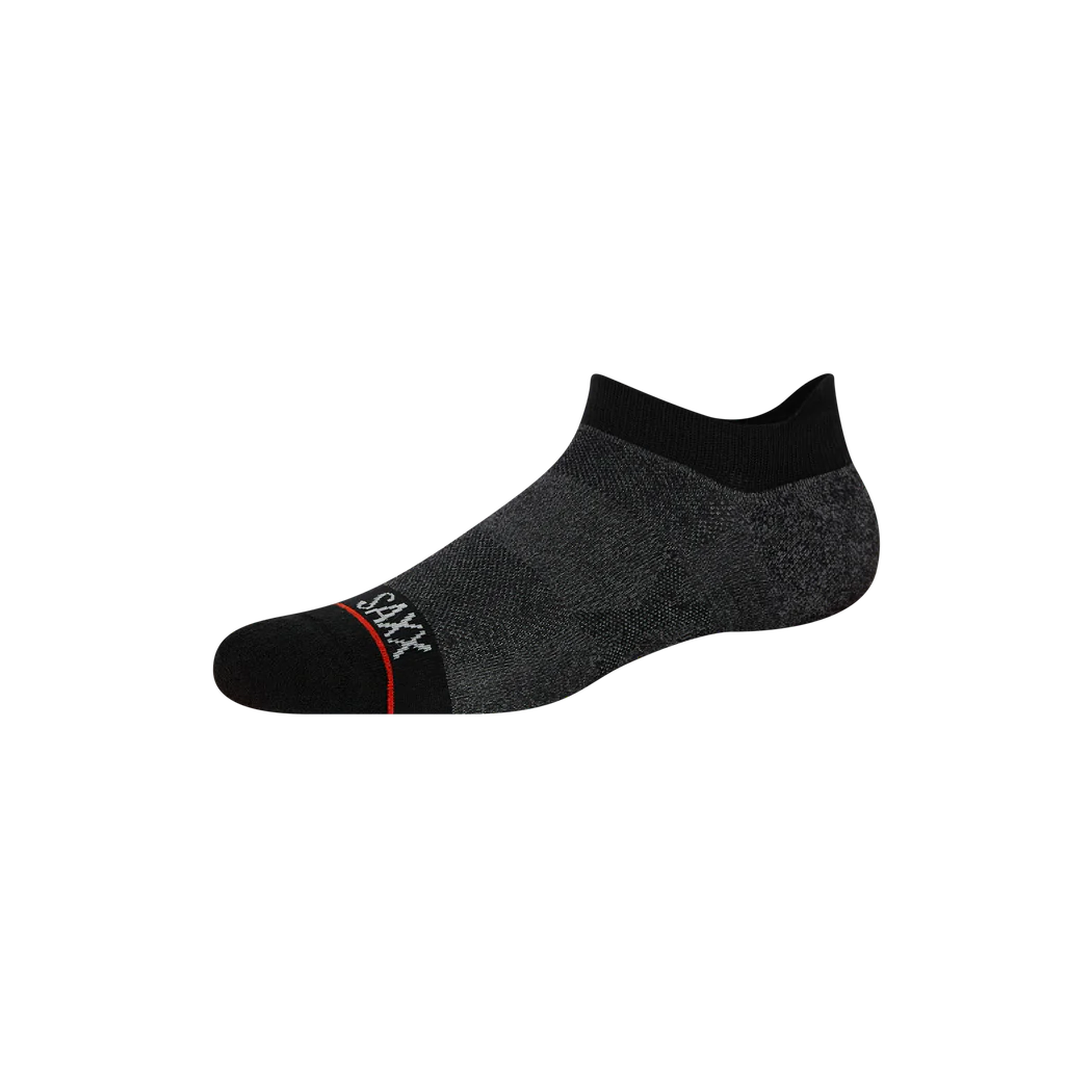Saxx Whole Package Ankle Sock - Black Heather Mens - Other Mens - Socks by Saxx | Grace the Boutique