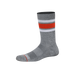 Saxx Whole Package Crew - Athletic Stripe - Grey Mens - Other Mens - Socks by Saxx | Grace the Boutique