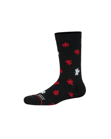 Saxx Whole Package Crew Sock - Maple Leaf/Blk Mens - Other Mens - Socks by Saxx | Grace the Boutique