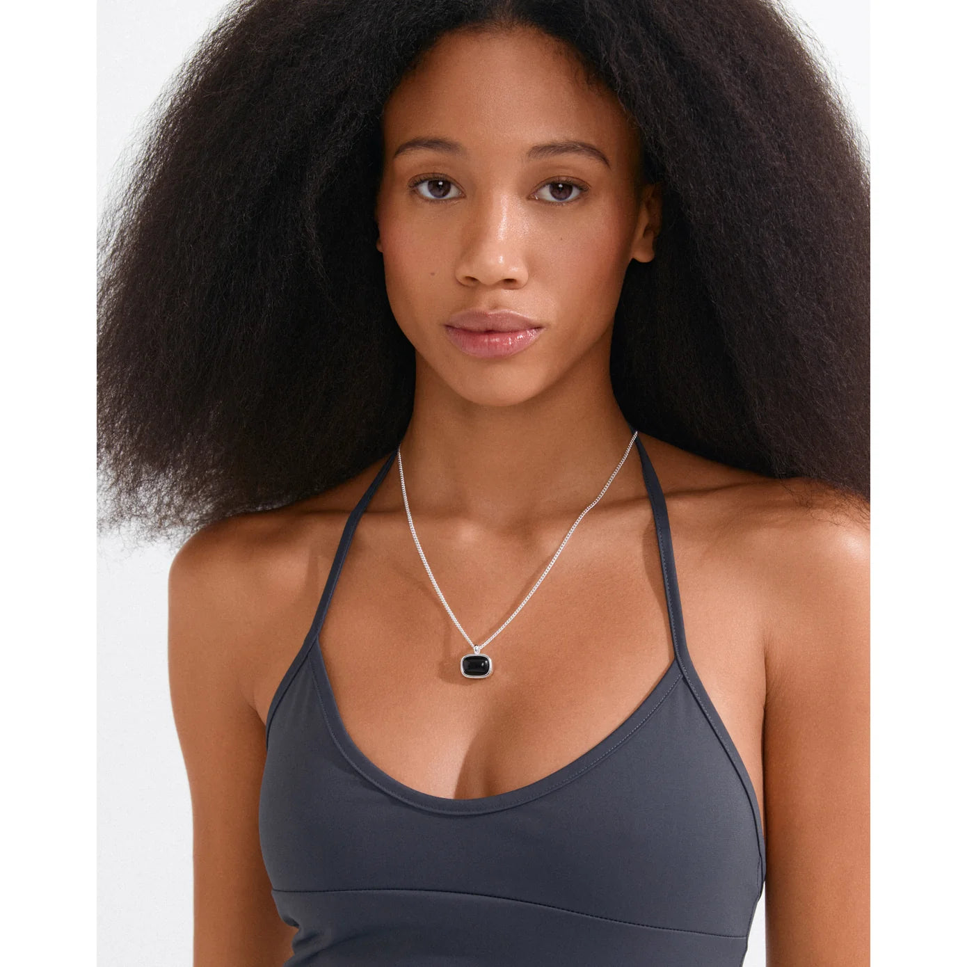 Pilgrim Now Necklace - Silver/Black