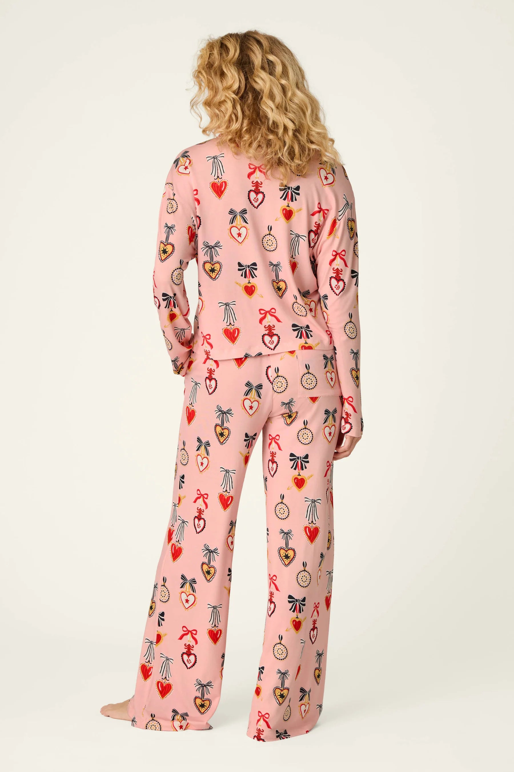 PJ Salvage Sweetheart Dreams PJ Set - Iced Rose