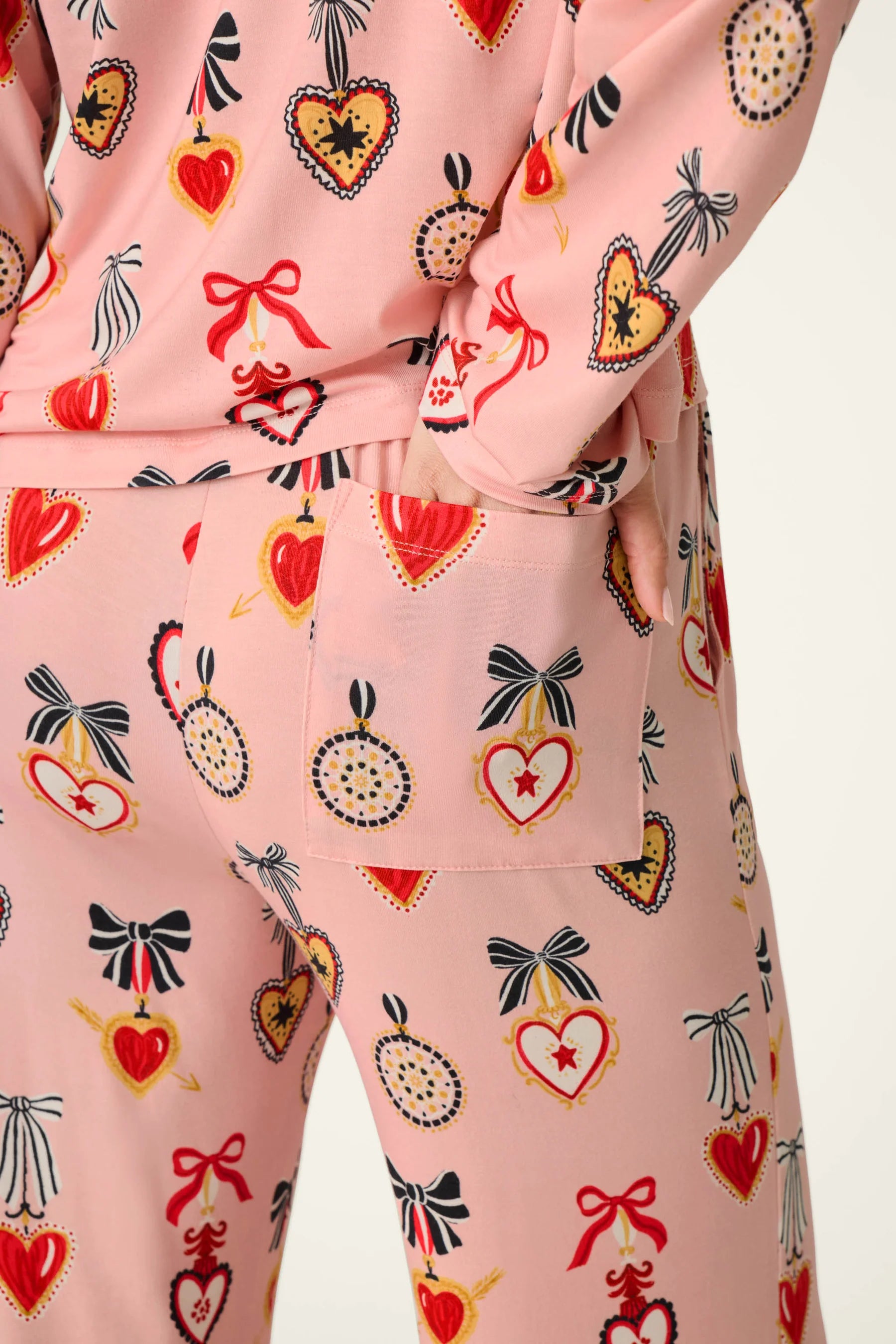 PJ Salvage Sweetheart Dreams PJ Set - Iced Rose