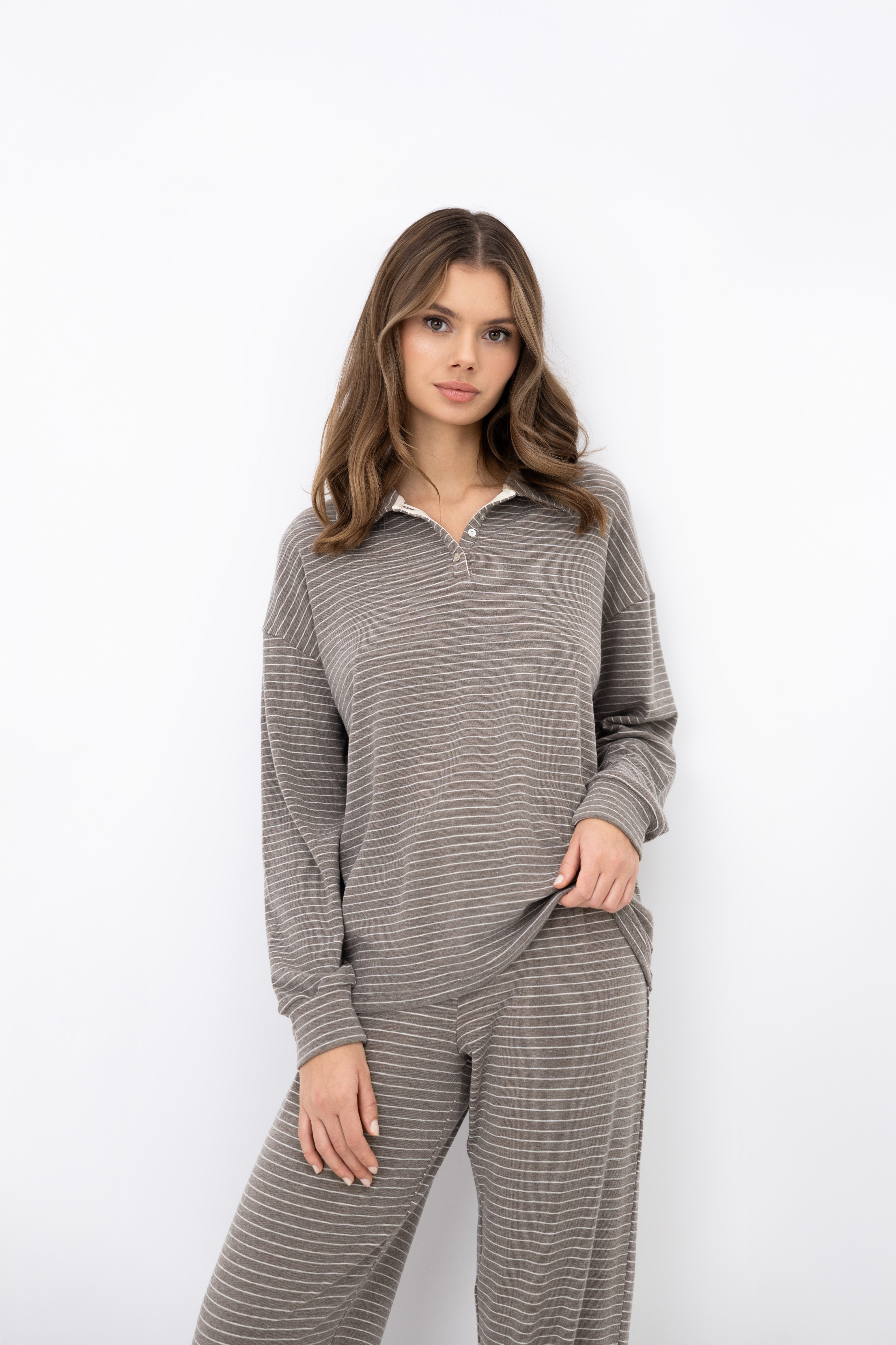 Sensis Amaya Lounge Set - Taupe Stripe