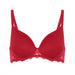 Simone Perele Caresse 3D Plunge Bra - Tango Red Lingerie - Bras - Basic - Underwired by Simone Perele | Grace the Boutique