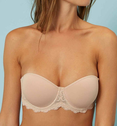 Simone Perele Caresse Strapless peau rosee Lingerie - Bras - Basic - Underwired by Simone Perele | Grace the Boutique