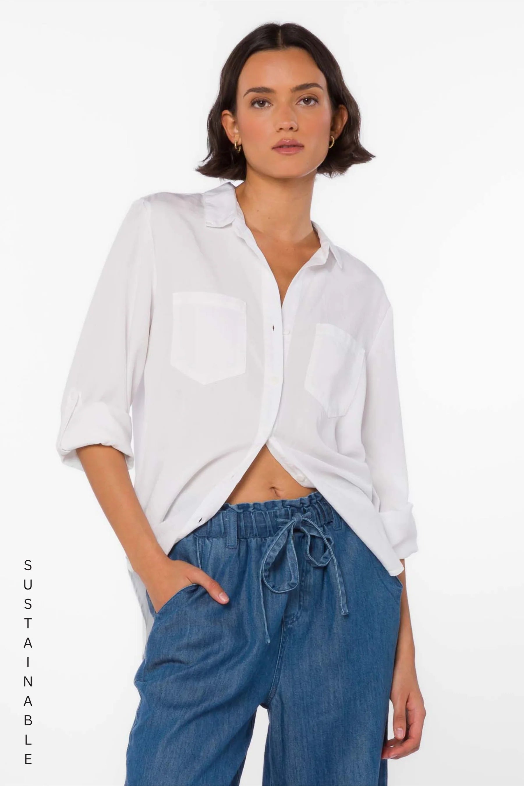 Velvet Heart Sirena Shirt - Optic White
